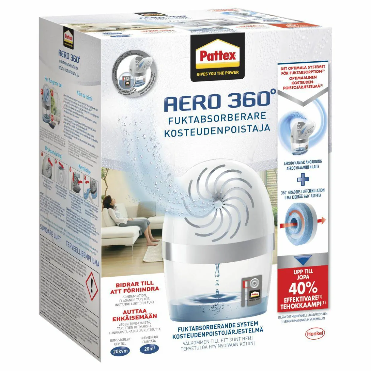 Aero 360 kosteudenpoistaja 1x450 g
