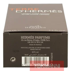 After shave -voide, Hermes 100 ml Terre D'Hermes