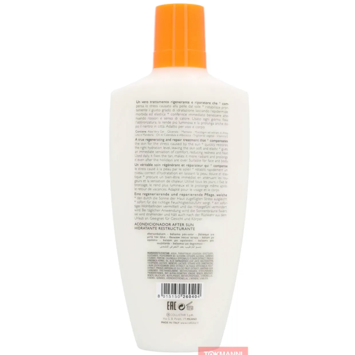 After Sun -voide Collistar 400 ml Moisturising Restructuring