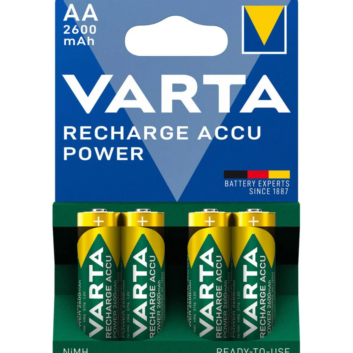 Akkuparisto AA Recharge Accu Power 2600 mAh, 4 kpl