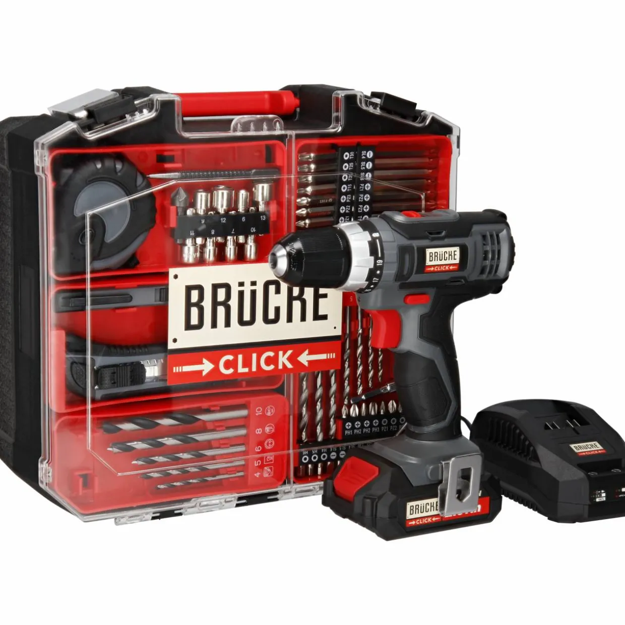 Akkuporakone CLICK 18 V + systembox