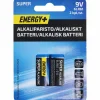 Alkaliparisto Super, 9 V, 2 kpl