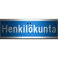 Alumiinikyltti Sekure 50 x 16 cm Henkilökunta