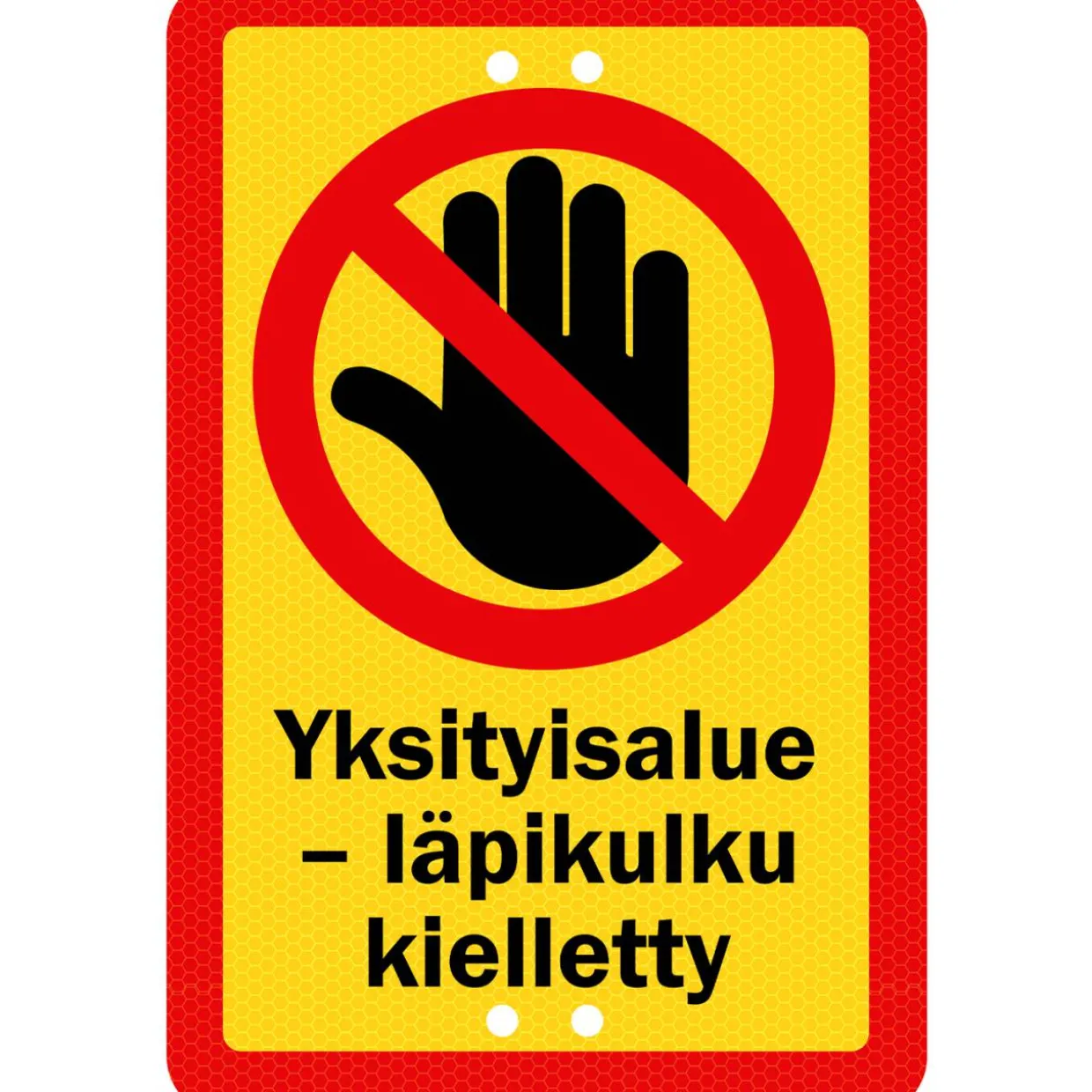 Alumiinikyltti Sekure 20 x 30 cm Yksityisalue 2