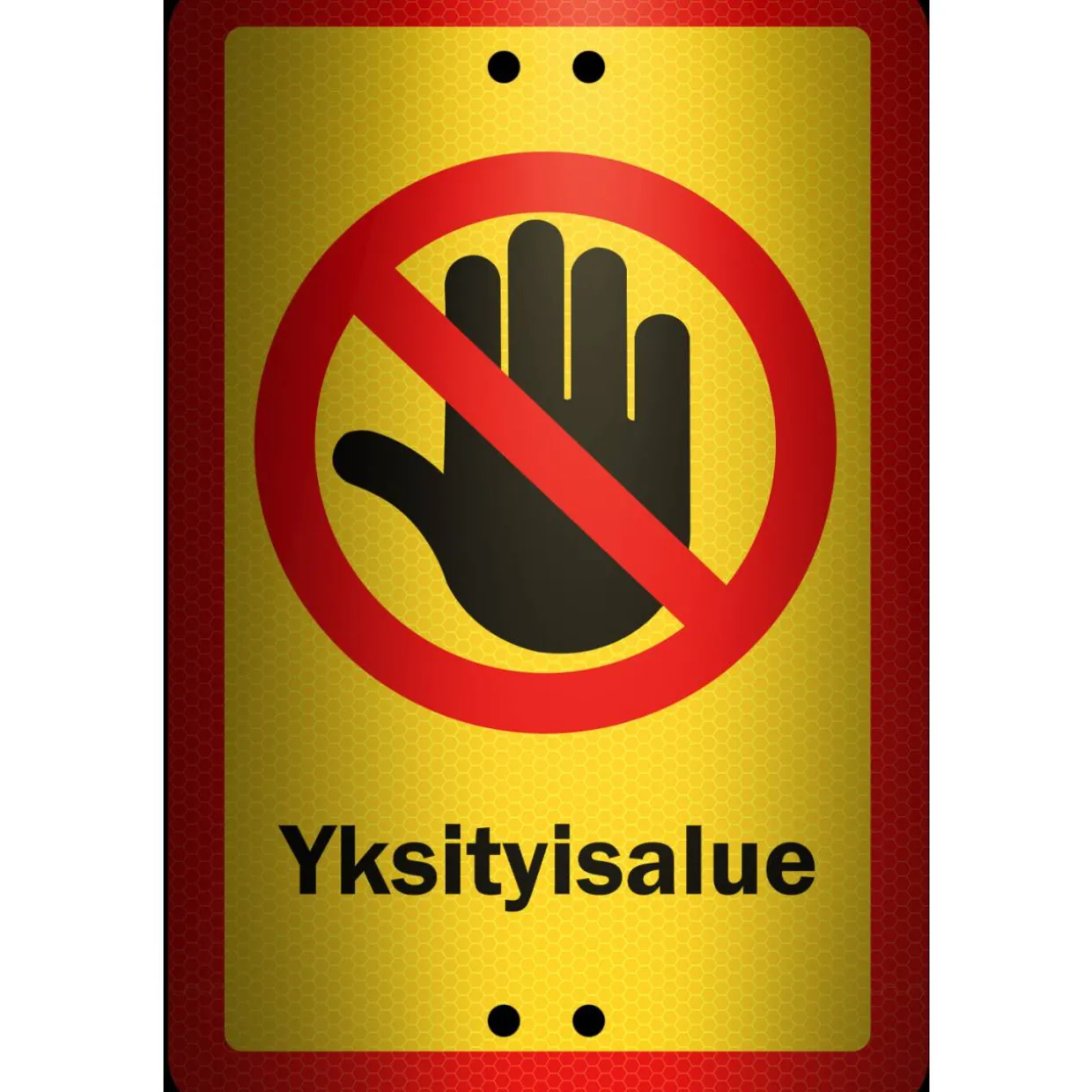 Alumiinikyltti Sekure 20 x 30 cm Yksityisalue