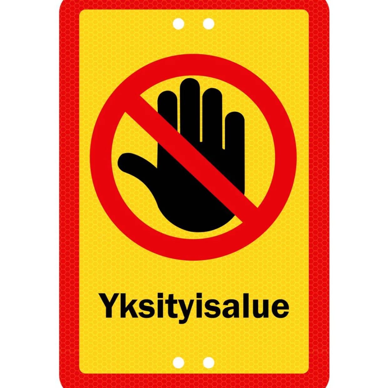 Alumiinikyltti Sekure 20 x 30 cm Yksityisalue