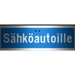 Alumiinikyltti Sekure 50 x 16 cm sähköautoille
