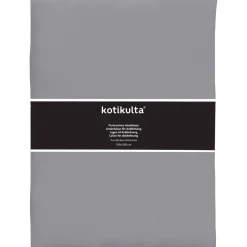 Aluslakana Kotikulta 240 x 260 cm puuvillasatiini harmaa