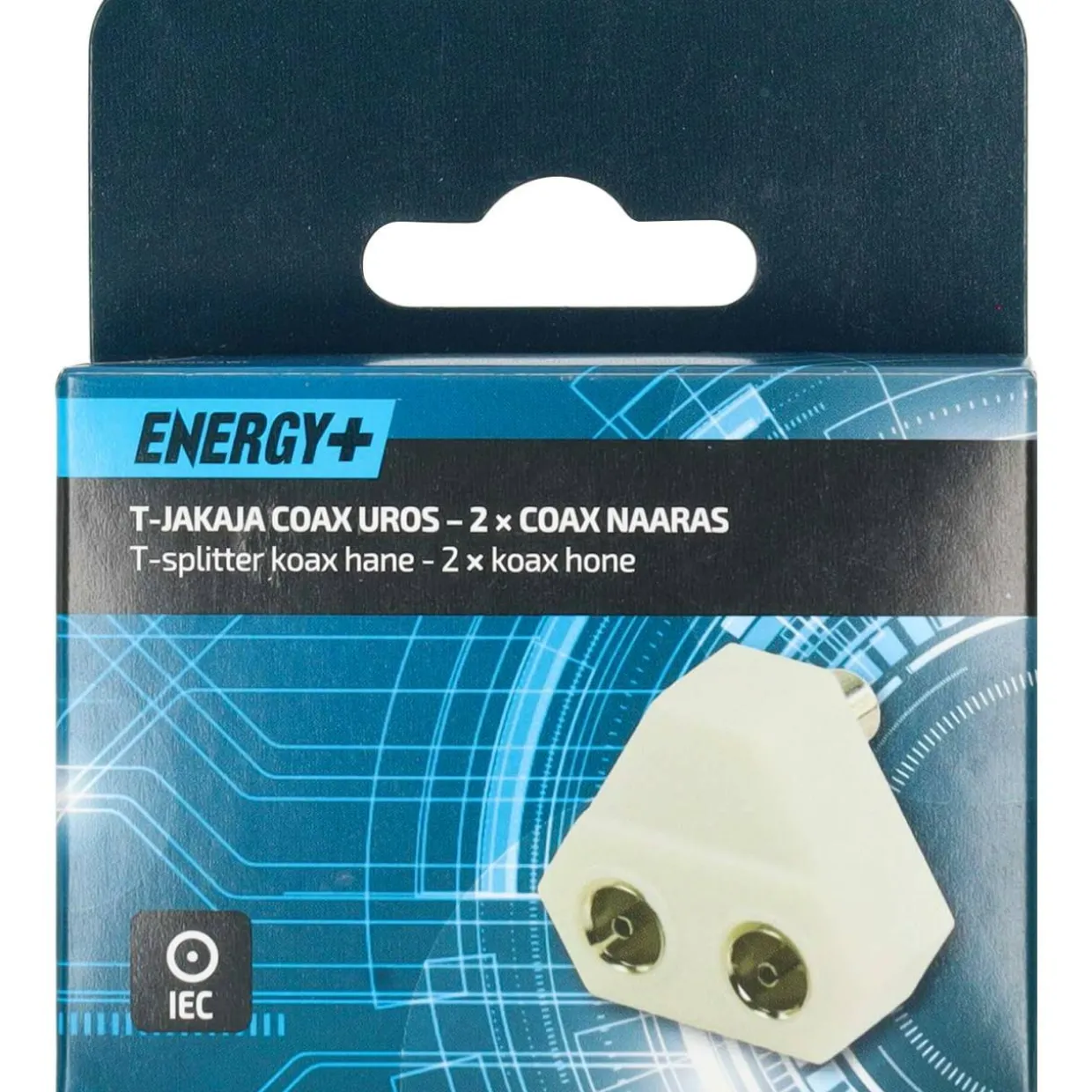 Antenniadapteri Energy+ Coax uros - 2 x Coax naaras