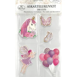 Askartelukuvio lila/pinkki lajitelma
