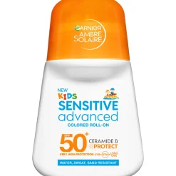 Aurinkosuoja Garnier Ambre Solaire 50 ml Sensitive Advanced Kids Roll-on SPF 50+