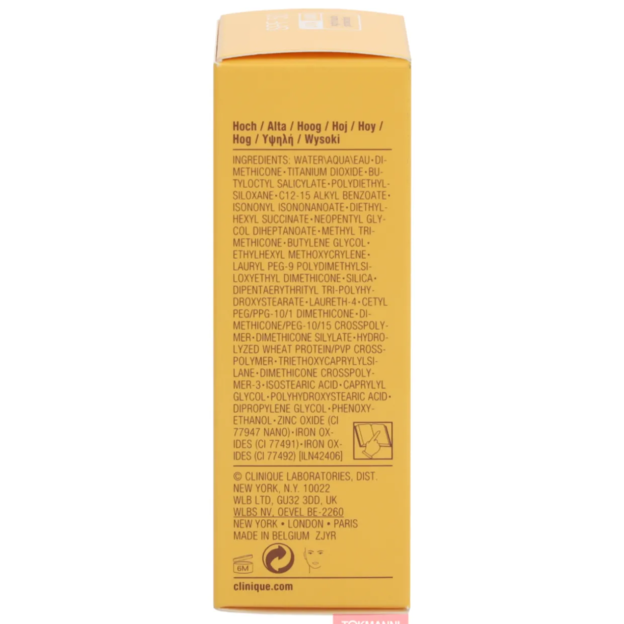 Aurinkovoide Clinique 30 ml Mineral Fluid kasvoille SPF50