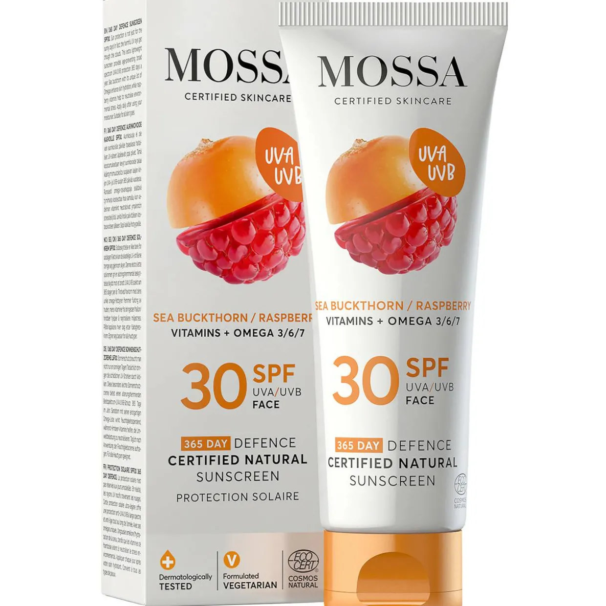 Aurinkovoide Mossa 50 ml 365 Days Defence kasvoille SK30