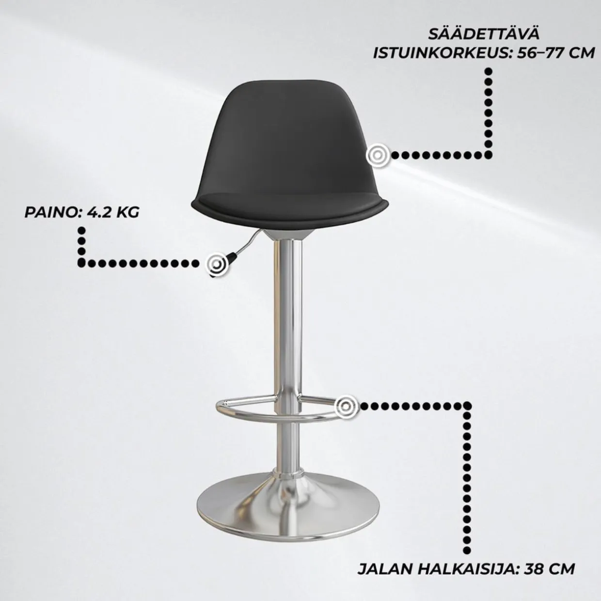 Baarijakkara Lykke Comfort musta