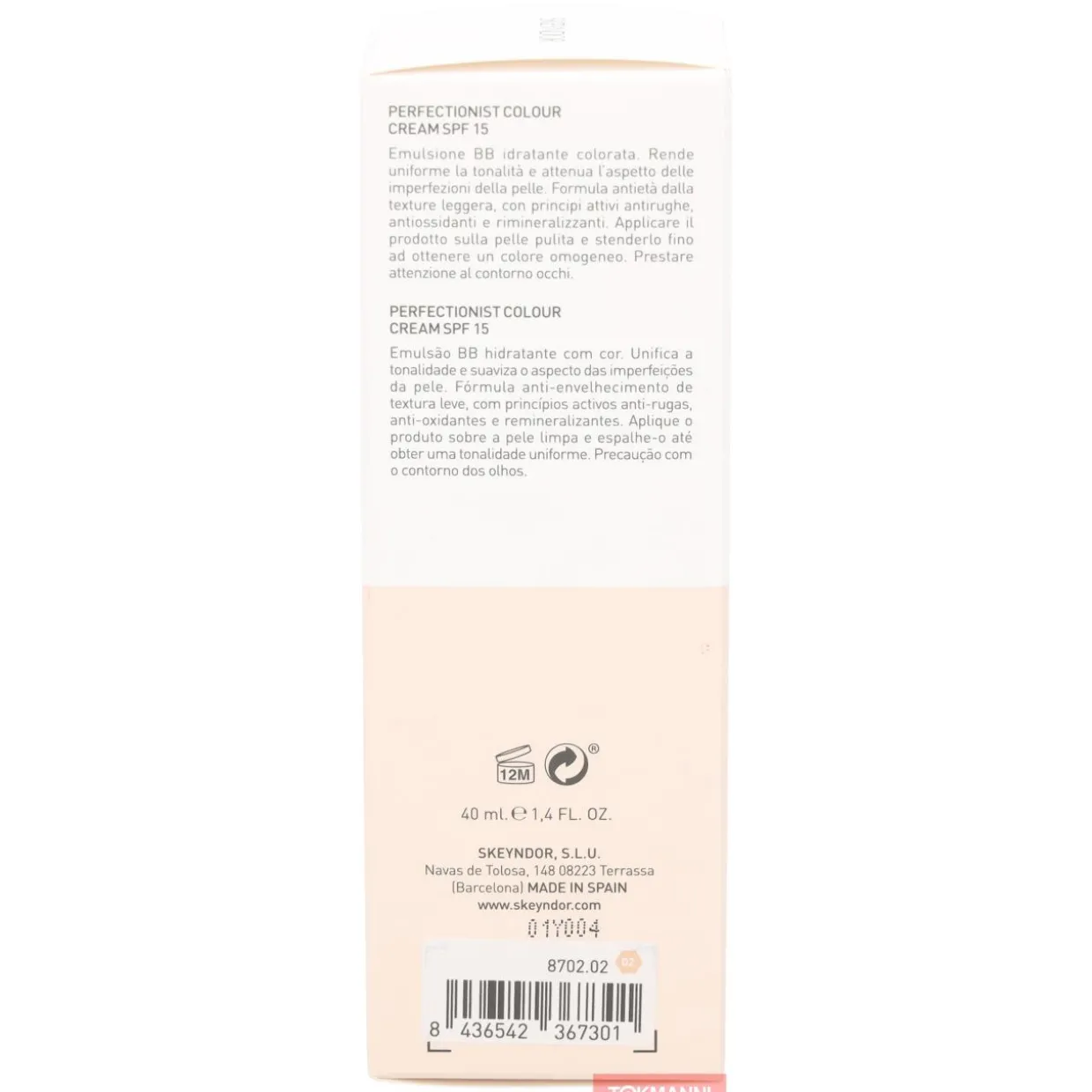 BB-voide, Skeyndor 40 ml Age Defence SPF15 #02