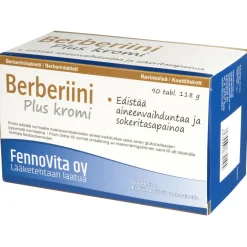Berberin Fennovita 90 kpl Plus kromi