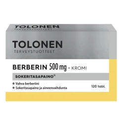 Berberin + Kromi Tolonen 120 kpl