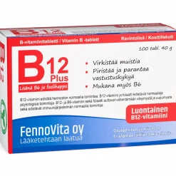 B12 1000 µg 100 kpl Plus foolihappo