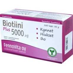 Biotiini Plus Fennovita 100 kpl
