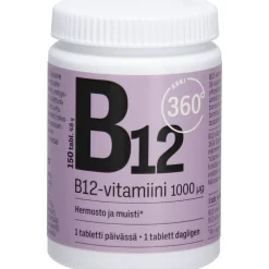 B12-vitamiini Arki 360° 1000 µg 150 kpl