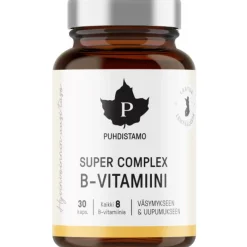 B-vitamiini Puhdistamo Super Complex 30 kpl