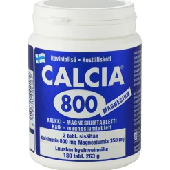 Calcia 800 Magnesium 180 kpl