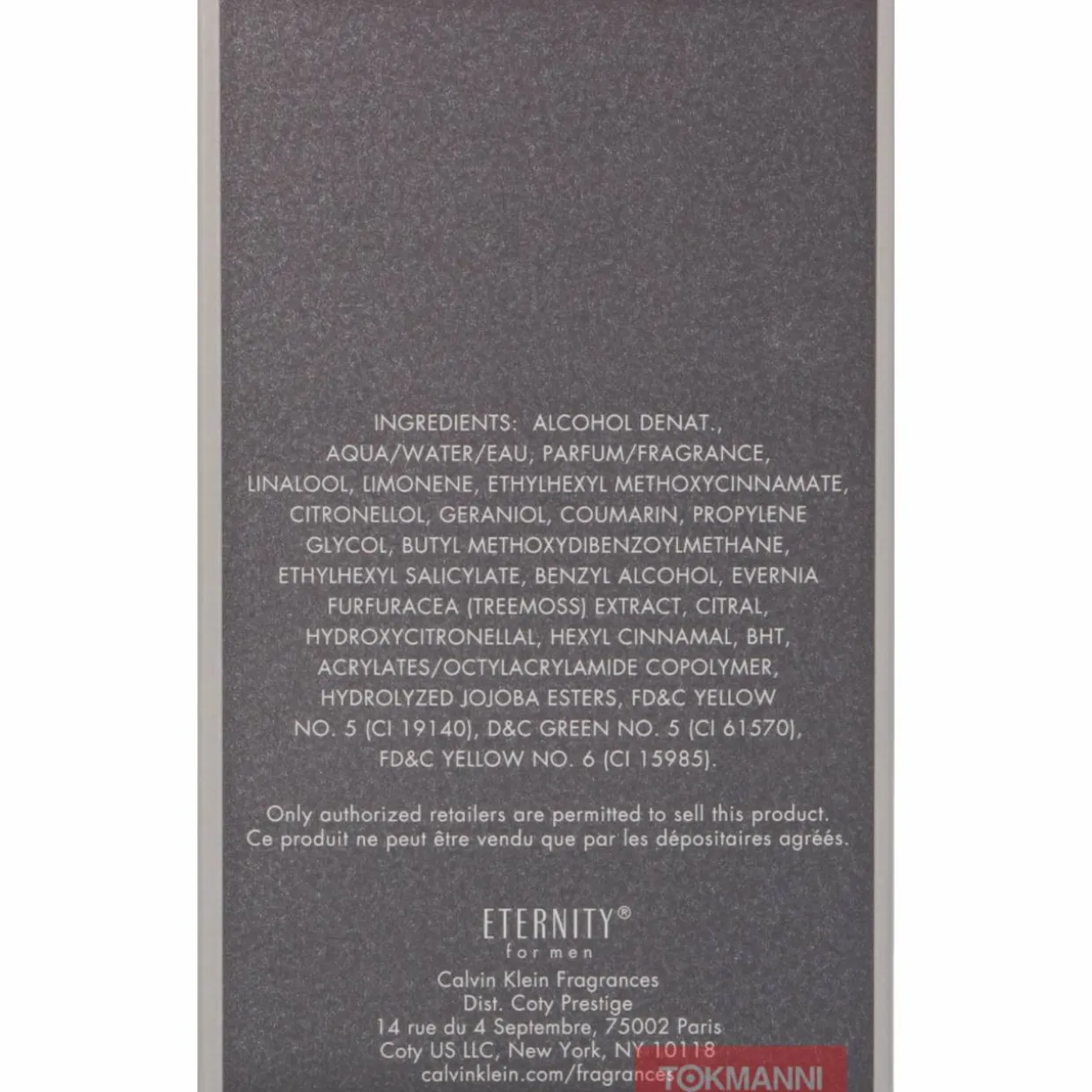Calvin Klein Eternity For Men Edt Spray 100ml