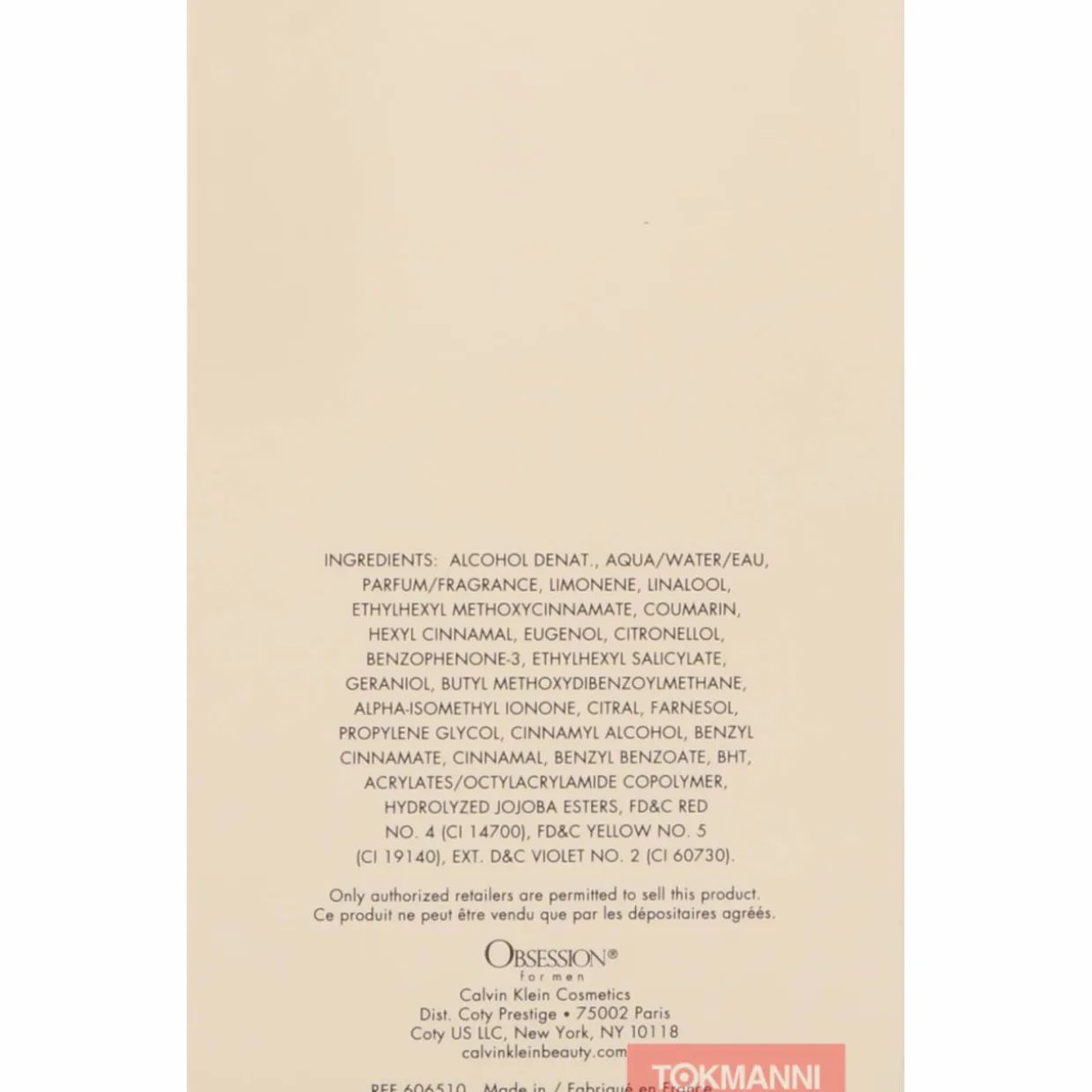 Calvin Klein Obsession For Men Edt Spray 125ml