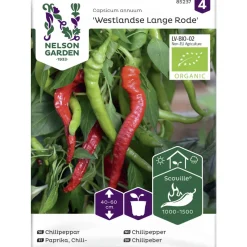 Chilipaprika siemen Nelson Garden Basic Westlandse Lange R. Org