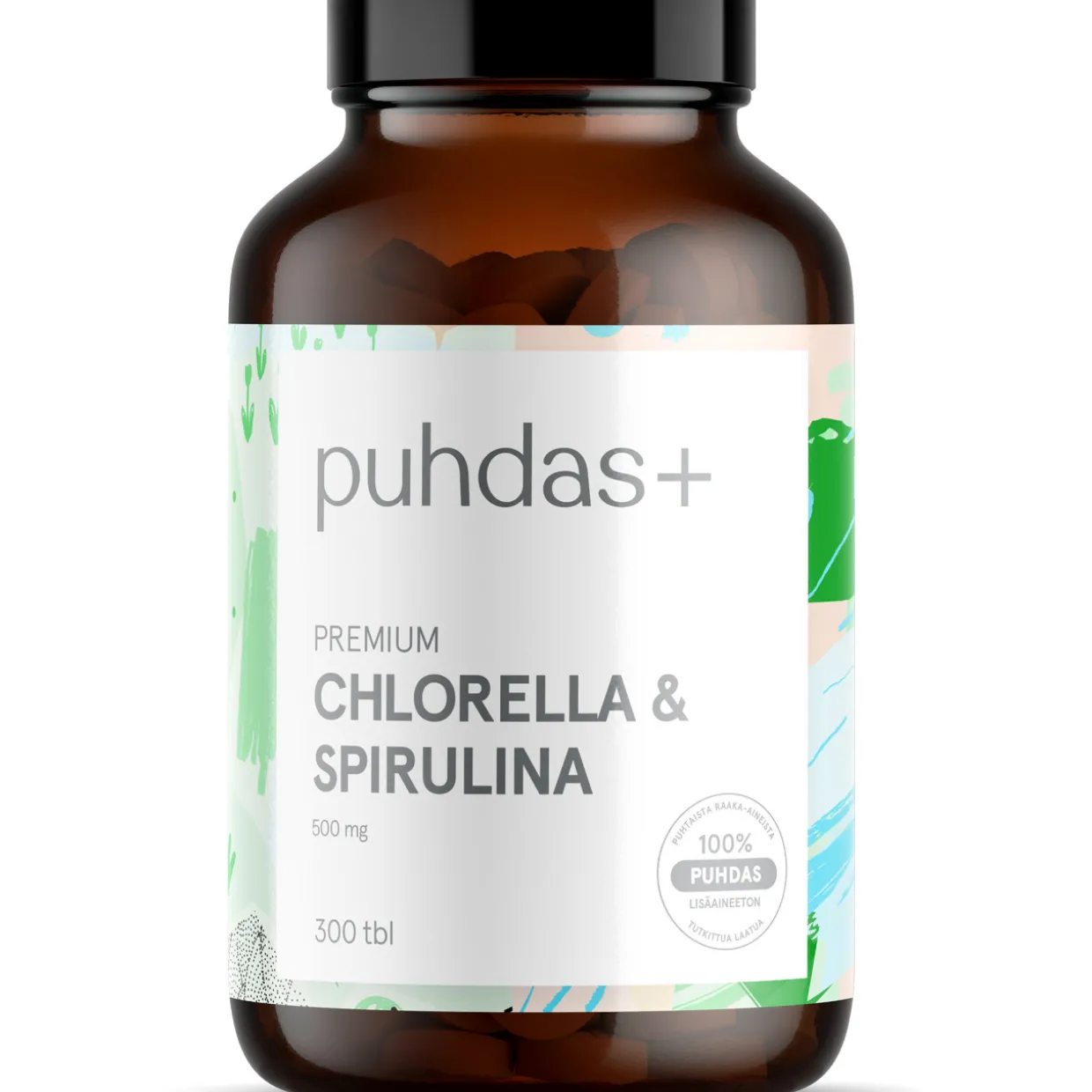 Chlorella & Spirulina 500 mg Puhdas+ 300 kpl Premium