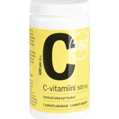 C-vitamiini Arki 360° 500 mg 100 kpl
