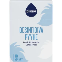 Desinfioiva käsipyyhe Pisara 10 kpl