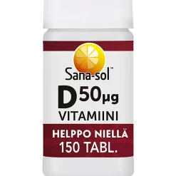 D-vitamiini 50 µg 150 kpl