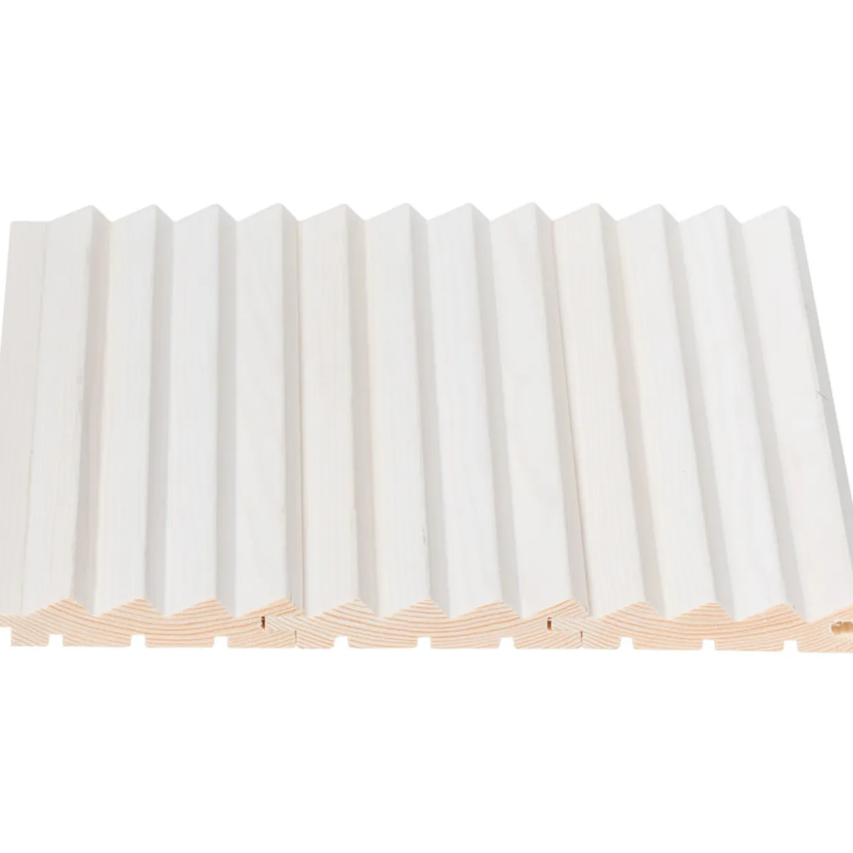 Dyyni-paneeli Cent 15x90x3300, Mänty, Valkolakattu, 5 kpl