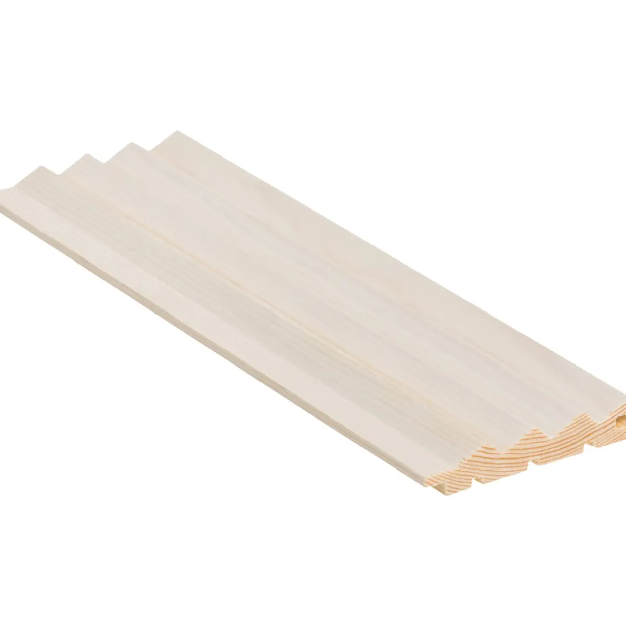 Dyyni-paneeli Cent 15x90x2400, Mänty, Valkolakattu, 5 kpl