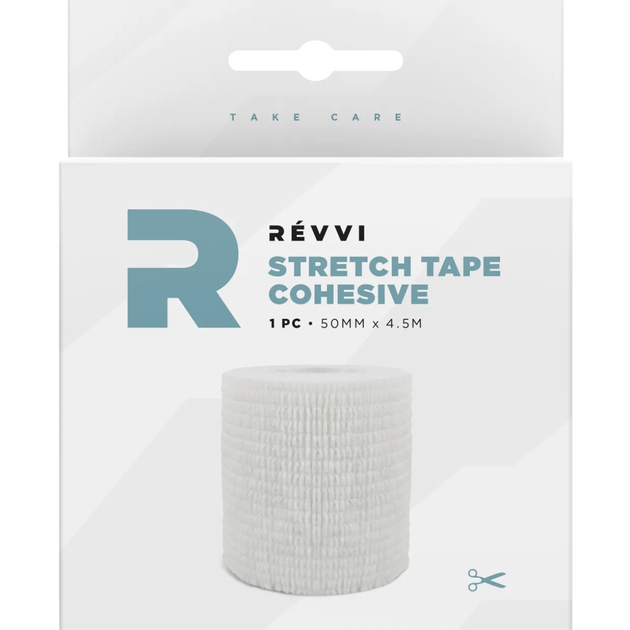 Elastinen ihoteippi Revvi 50 mm x 4,5 m valkoinen