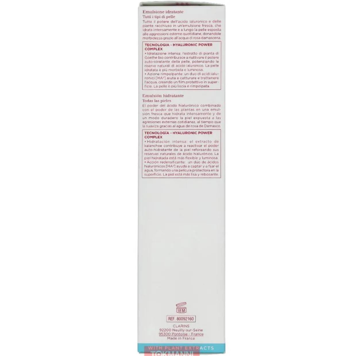 Emulsiovoide, Clarins 75 ml Hydra-Essentiel