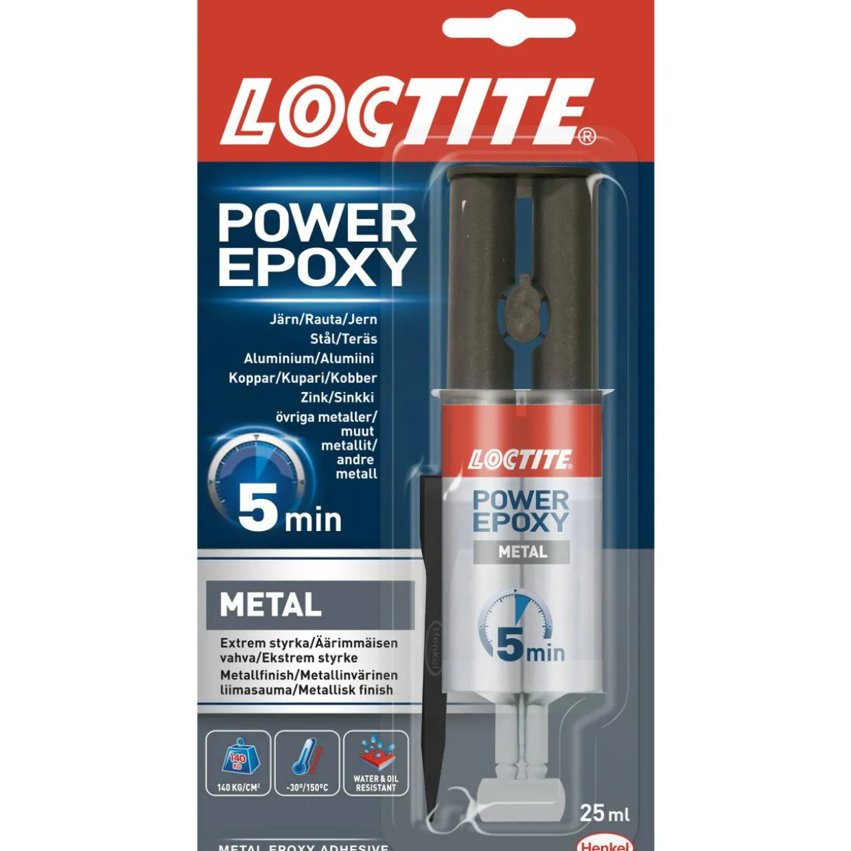 Epoksiliima Power Epoxy Metal 25 ml