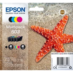 Epson Starfish Multipack 603, 4 värin pakkaus, yht. 10,6 ml