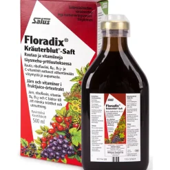 Floradix Salus 500 ml nestemäinen rauta-vitamiinivalmiste