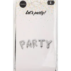 Foliopallobanneri Let's Party PARTY hopea