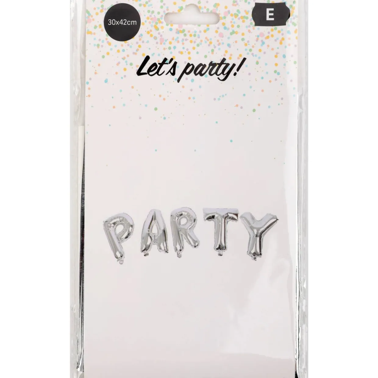 Foliopallobanneri Let's Party PARTY hopea