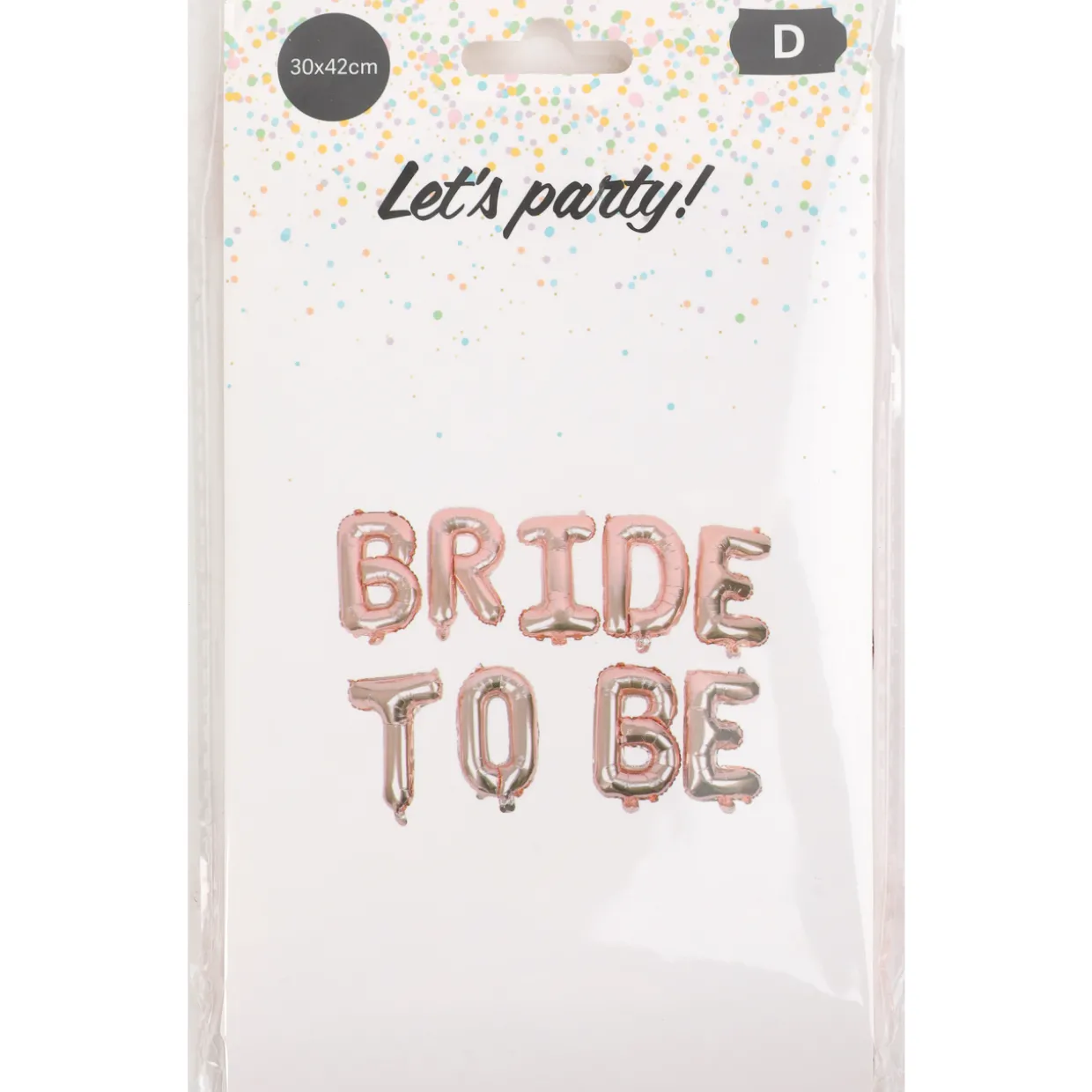 Foliopallobanneri Let's Party Bride to Be
