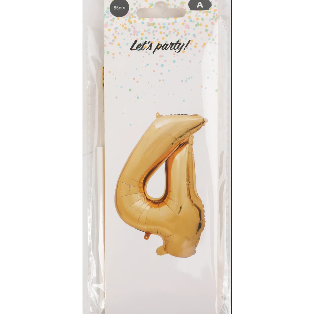 Foliopallo Let’s Party 85 cm numero kulta