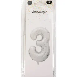 Foliopallo Let’s Party 85 cm numero hopea