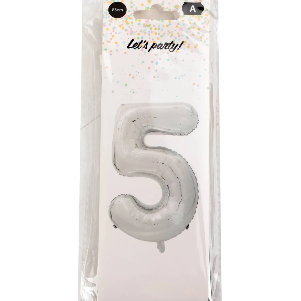 Foliopallo Let’s Party 85 cm numero hopea