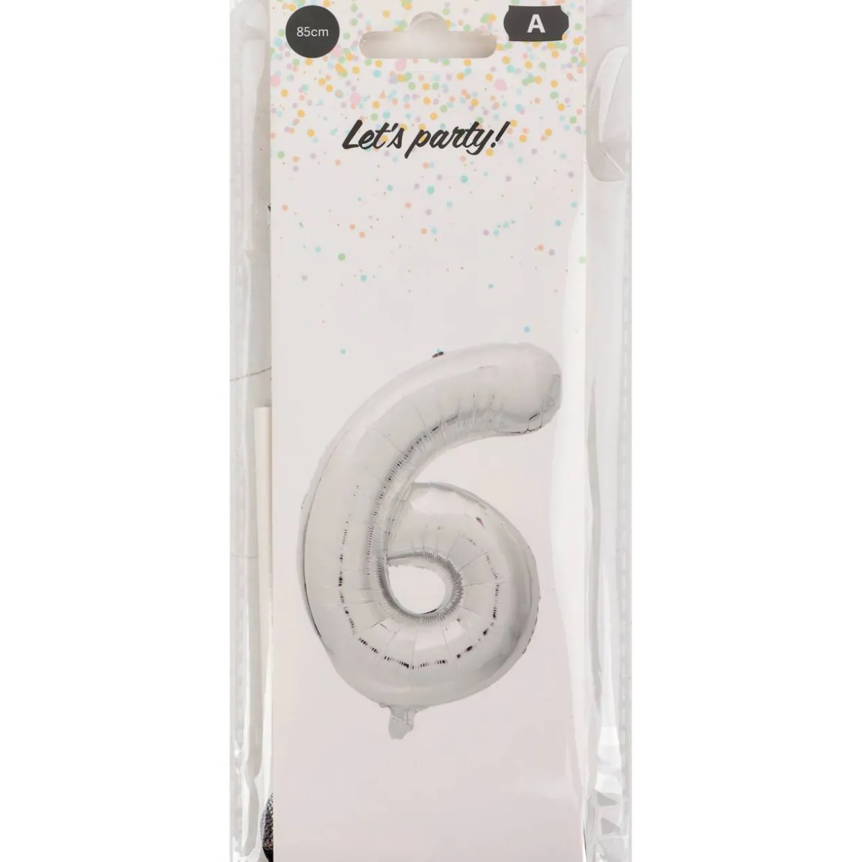Foliopallo Let’s Party 85 cm numero hopea