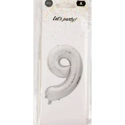 Foliopallo Let’s Party 85 cm numero hopea