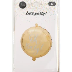 Foliopallo Let's Party 3 kpl Oh Baby