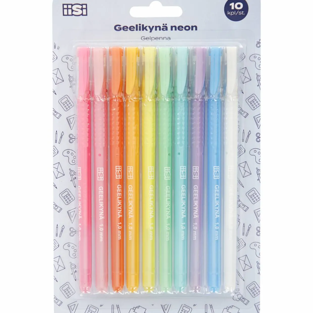 Geelikynä Iisi 10 kpl neon